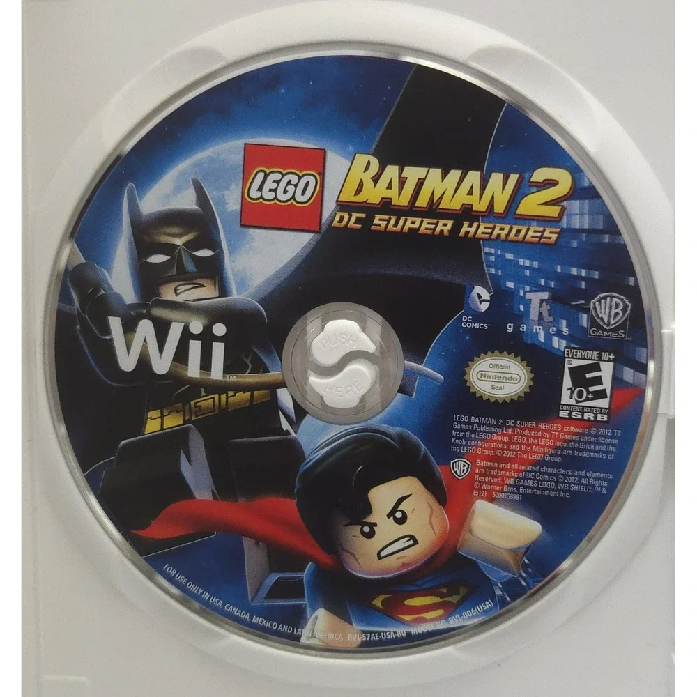 LEGO Batman: The Videogame & Batman 2: DC Super Heroes Bundle (Nintendo Wii) CIB